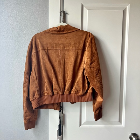 ❌SOLD❌ {Blank NYC} Camel Suede Bomber Jacket - Picture 7 of 7